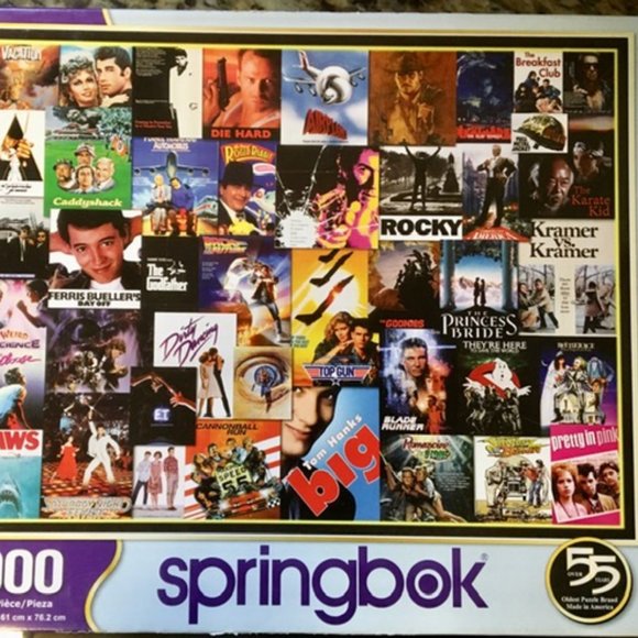 Springbok Puzzle 1000 Going to the Movies - Picture 1 of 3